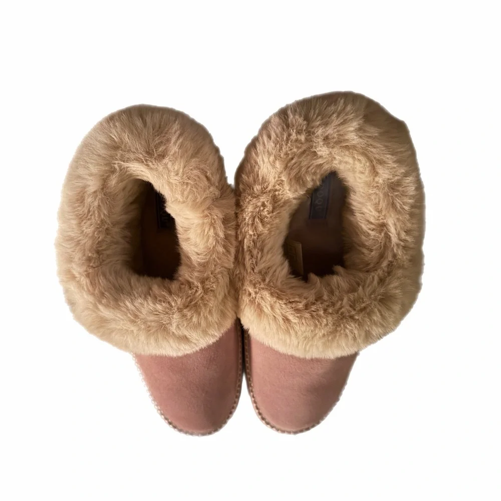 Cozy Women's Pink Fur-Lined Slippers - Picture 4 of 10